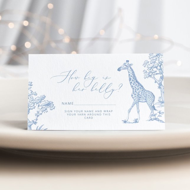 Carte D'accompagnement Toilée de jouy Safari Quelle taille est maman vent (Créateur téléchargé)