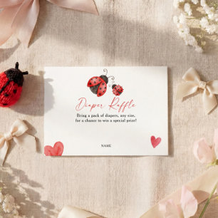 Carte D'accompagnement Tombola Couches Love Bug 