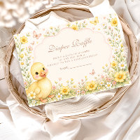 Tombola de Couches pour Bébé Caneton Fleur Sauvage