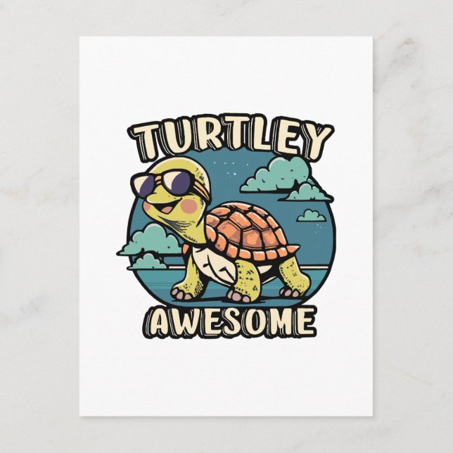 Carte D'accompagnement Tortue formidable  (Dos)