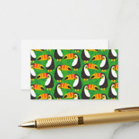 Toucan Oiseau Bec Feuilles Vertes Animaux Tropicau