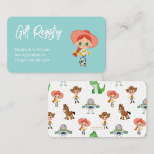 Carte D'accompagnement Toy Story - Jessie Baby shower Cadeau Registre