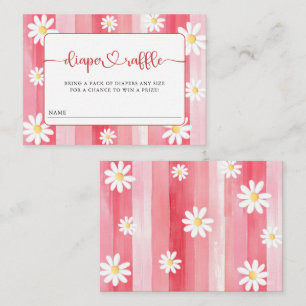 Carte D'accompagnement Trendy Meadow Fraise Baby shower Déchets Raffle
