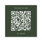 Tropical Greenery Botanical QR Code Mariage RSVP
