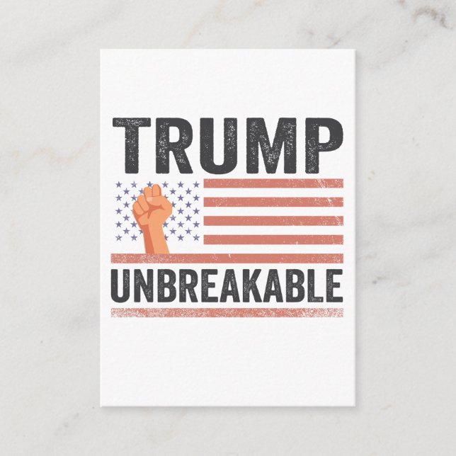 Carte D'accompagnement Trump : un président Trump indestructible, le drap (Devant)