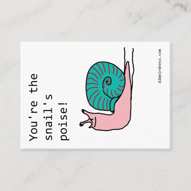 Carte D'accompagnement Tu es la sauce de l'escargot ! - AI valentine (Devant)