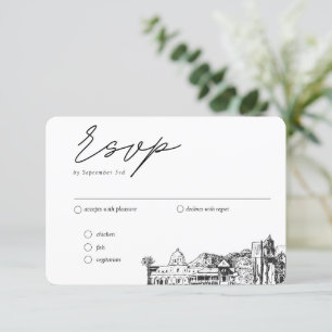 Carte D'accompagnement Tucson Mariage traditionnel RSVP Options de repas