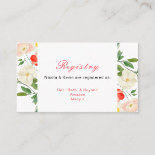 Carte D'accompagnement Tulipes et Daffodils Mariage de printemps