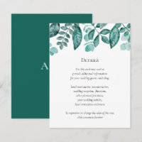 Turquoise Verdure Détails Mariage Autres informati
