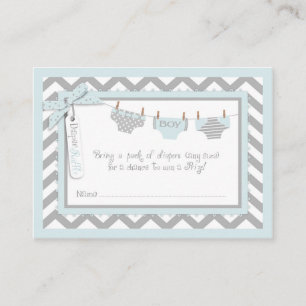 Carte D'accompagnement Twin Boys Cravate Bow Cravate Déchets Raffle Bille