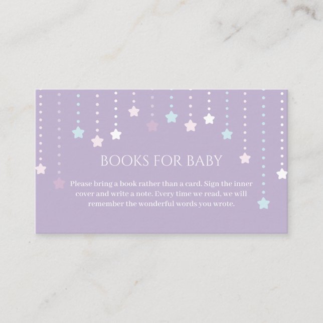 Carte D'accompagnement Twinkle Little Star Baby showers Livres Pour Bébé (Devant)