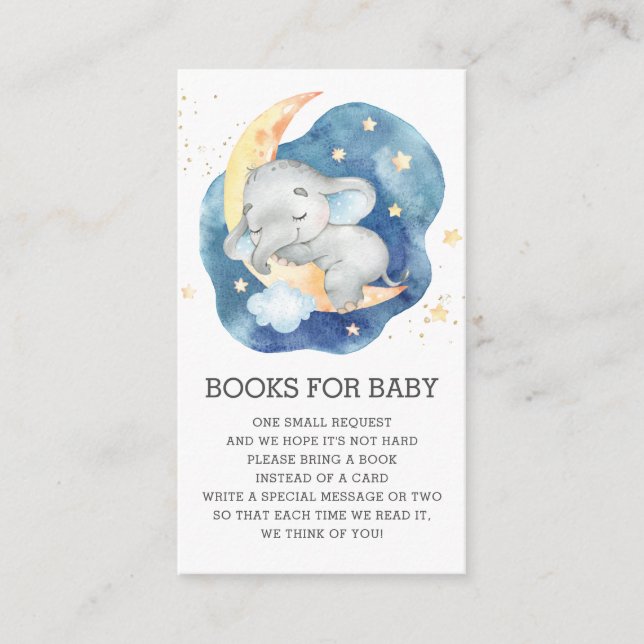 Carte D'accompagnement Twinkle Little Star Elephant Books for Baby Boy En (Devant)