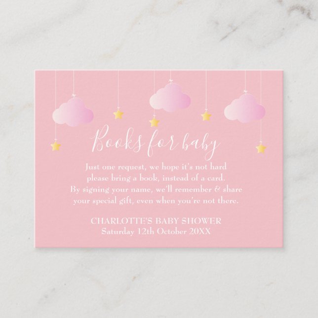 Carte D'accompagnement Twinkle Twinkle Demande de réservation Baby shower (Devant)
