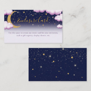 Carte D'accompagnement Twinkle Twinkle Little Star Girl Premier anniversa