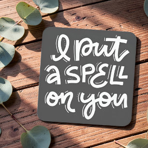 Carte D'accompagnement Typographie moderne mignonne Happy Halloween