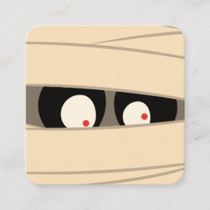 Carte D'accompagnement Typographie moderne Mummy Monster Halloween
