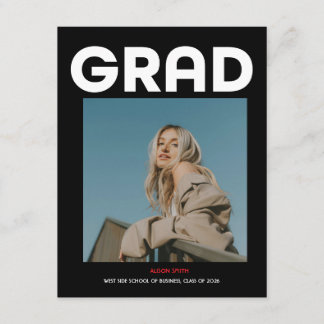 Carte D'accompagnement Typographie noire audacieuse minimaliste moderne d