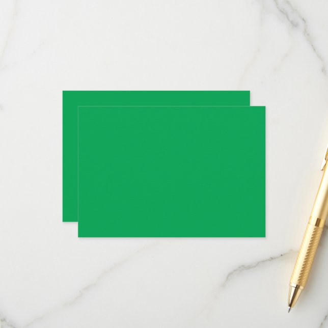 Carte D'accompagnement un arrière - plan vert avec un (Devant/Arrière en situation)