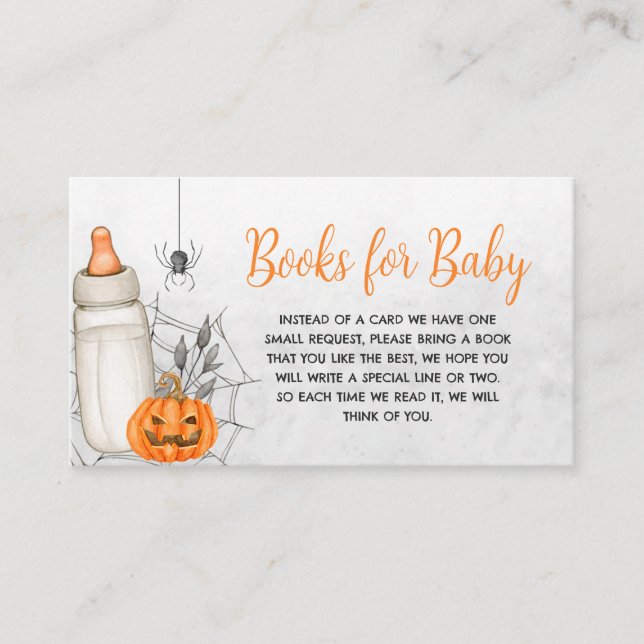 Carte D'accompagnement Un bébé brasse des livres de Baby shower pour bébé (Devant)