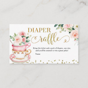 Carte D'accompagnement Un bébé est en train de brasser Tea Party Diaper R