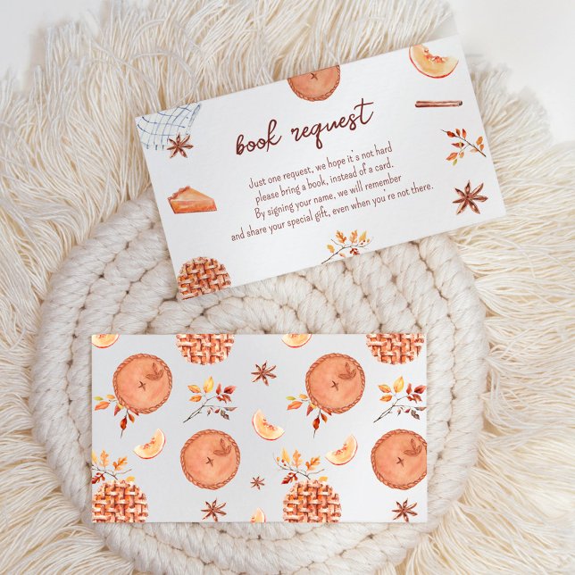 Carte D'accompagnement Un Cutie Pie Est En Chemin Baby shower Demande De  (Créateur téléchargé)