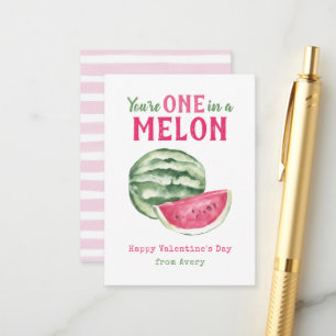 Carte D'accompagnement Un dans une salle de classe Melon Kids Valentine's