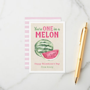Carte D'accompagnement Un dans une salle de classe Melon Kids Valentine's