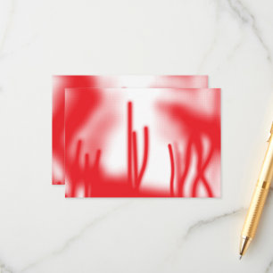 Carte D'accompagnement Un design graphique avec sha rouge et orange audac