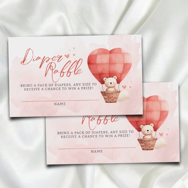 Carte D'accompagnement Un doux petit Baby shower Valentine au  de raffle (Créateur téléchargé)