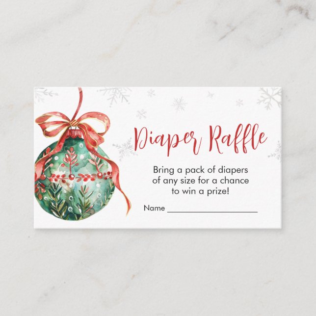 Carte D'accompagnement Un joyeux petit Baby shower de Noël Déchets de pai (Devant)