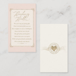 Carte D'accompagnement Un Mariage Romantique français qui souhaite bien I