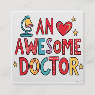 Carte D'accompagnement Un médecin génial. Cadeau de remerciement
