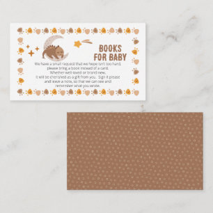 Carte D'accompagnement Un mignon petit Dinosaur Baby shower Livres pour b