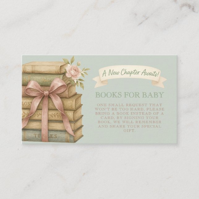 Carte D'accompagnement Un nouveau chapitre attend les livres de livres ro (Devant)
