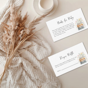 Carte D'accompagnement Un nouveau chapitre commence le Baby shower Fleur 