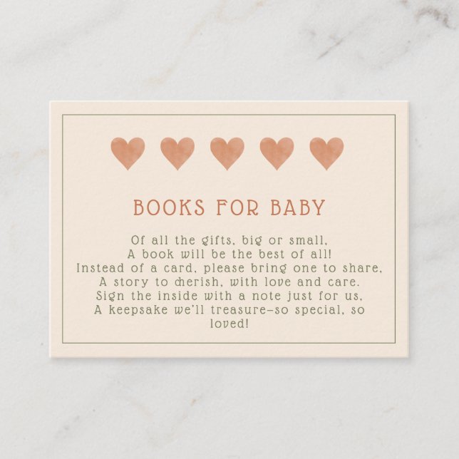 Carte D'accompagnement Un nouveau chapitre commence le Baby shower Storyb (Devant)