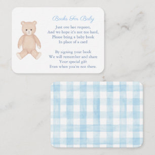 Carte D'accompagnement Un Ours En Teddy Intemporel Apporte Un Baby shower