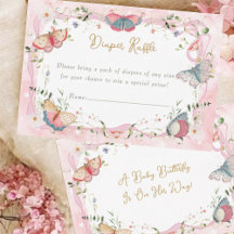 Un Papillon Bébé Est En Chemin Déchets Raffle