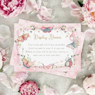 Carte D'accompagnement Un Papillon Bébé Est Sur Son Chemin Affichage Douc