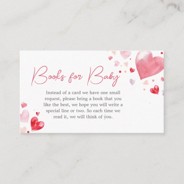 Carte D'accompagnement Un petit amour Valentine livres pour bébé (Devant)
