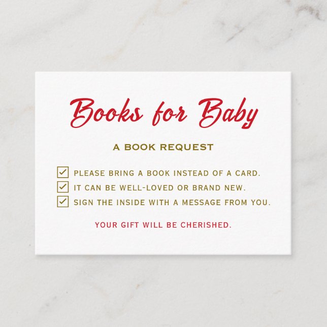 Carte D'accompagnement Un Petit Baby shower De Pearl S'Il Vous Plaît Appo (Devant)