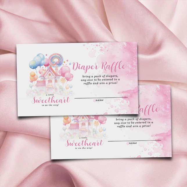 Carte D'accompagnement Un petit Baby shower de rousseur de couches amoure (Créateur téléchargé)