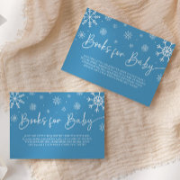 Un Petit Baby shower Snowflake Livres Pour Bébé