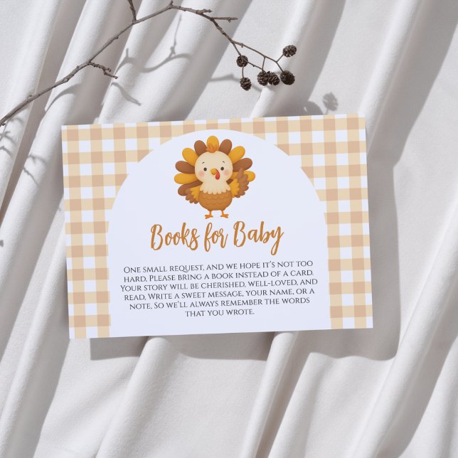 Carte D'accompagnement Un Petit Baby shower Turc Livres Pour Bébé (Créateur téléchargé)