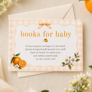 Carte D'accompagnement Un petit bébé adorable Livres de bébé pour une fêt