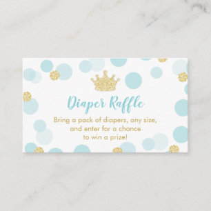 Carte D'accompagnement Un petit billet de rabat au Baby shower Prince