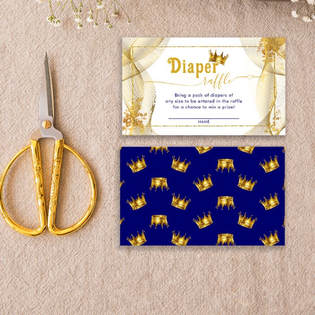 Carte D'accompagnement Un petit billet de rabat au Baby shower Prince (Créateur téléchargé)