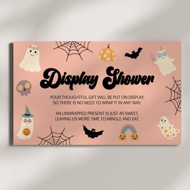 Carte D'accompagnement Un Petit Boo Halloween Baby shower Affichage Douch (Créateur téléchargé)