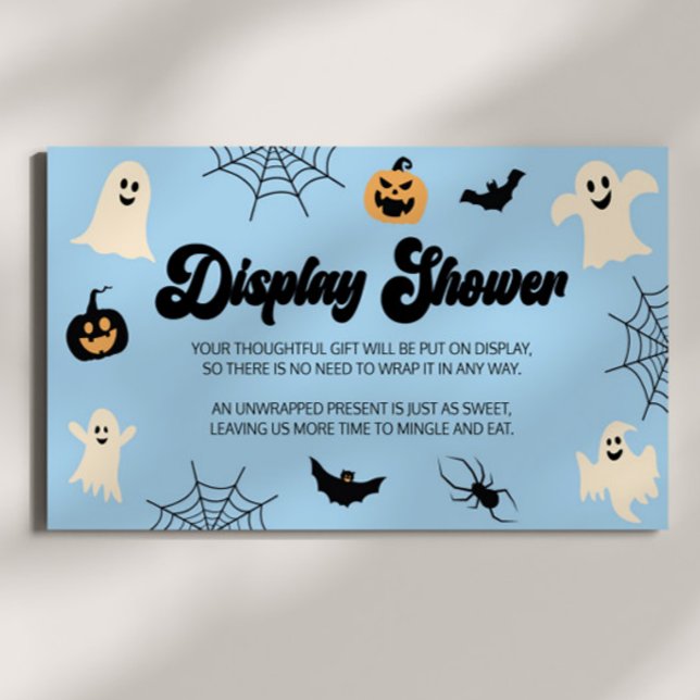 Carte D'accompagnement Un Petit Boo Halloween Baby shower Affichage Douch (Créateur téléchargé)