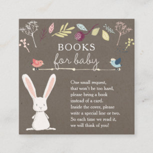 Carte D'accompagnement Un Petit Bunny Livres Pour Baby Book Demande Enclo